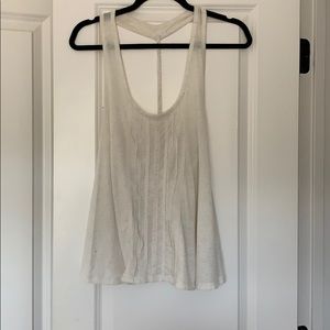 white lace tank